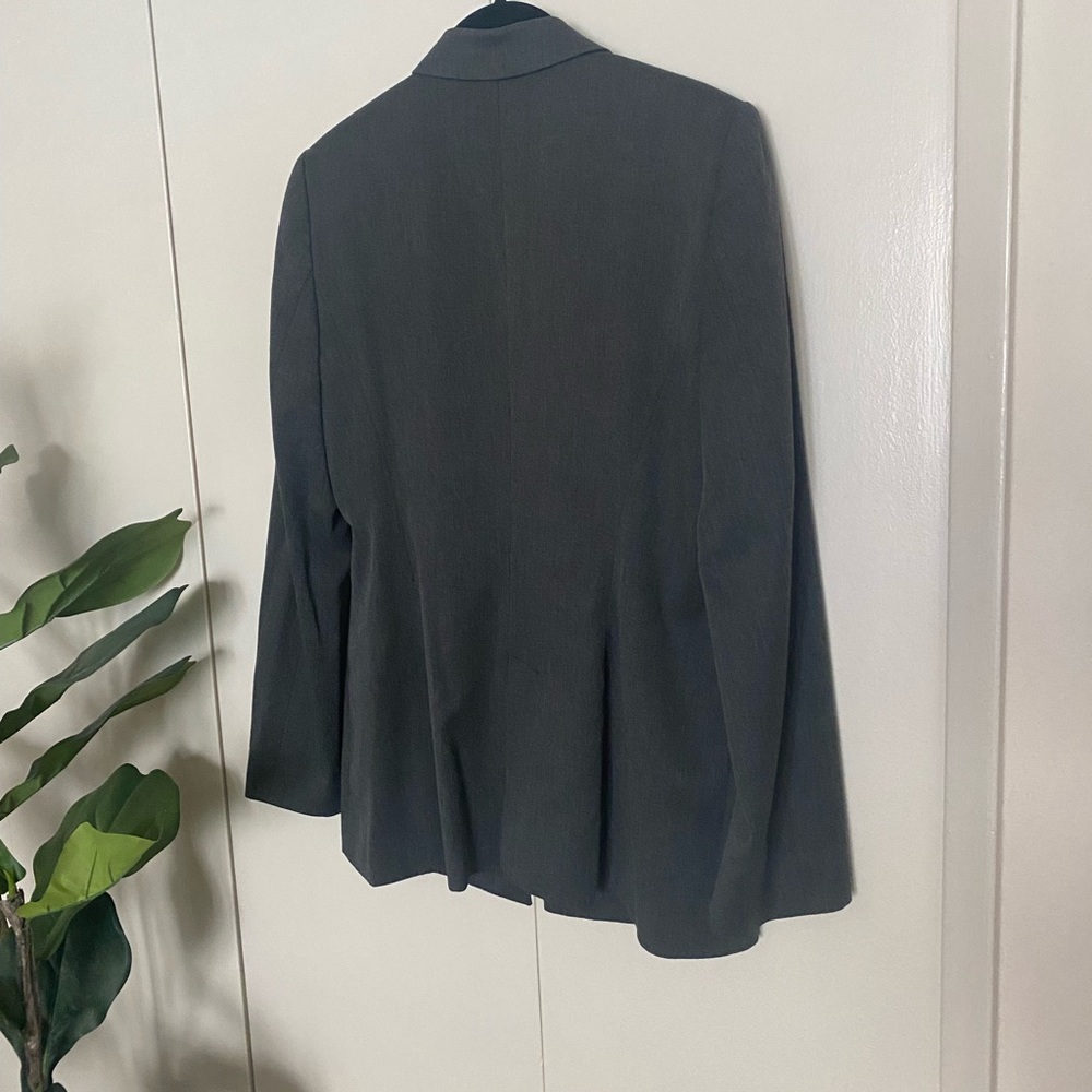 Zara Basic Dark Grey Blazer Size Medium - image 3